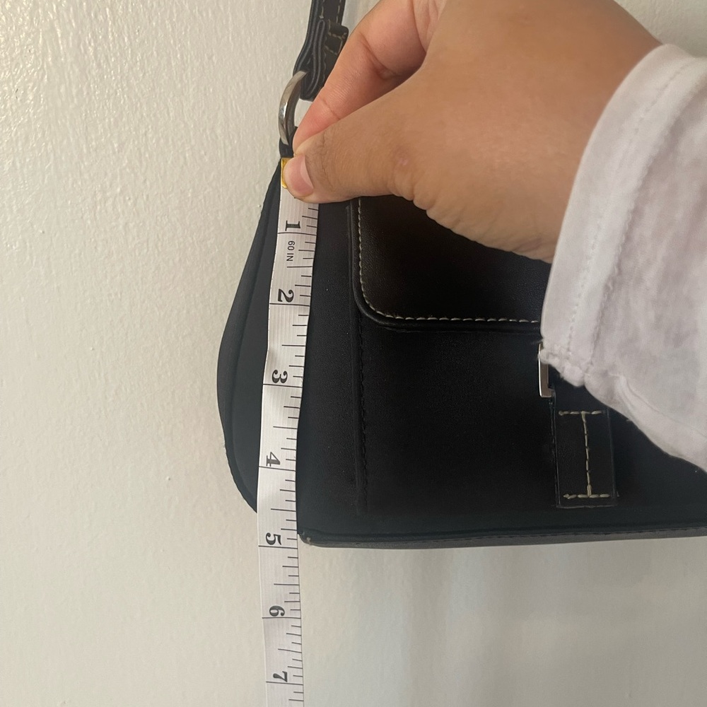 Vintage Y2K Frankie & Johnnie Black Mini Shoulder Bag - Picture 14 of 15